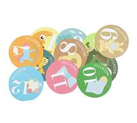 Artibetter 12pièces Autocollants De Mois Né Accessoire Pratique Pour Photos De Étiquettes Décoratives Adhésives Papier