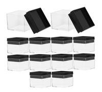 Artibetter 12pièces Boîte à Spécimens Minéraux Transparente Conteneurs De Pour Échantillons Boîtes De Rangement Pour Bijoux Et Collections