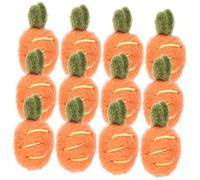 Artibetter 12pièces Épingles à Cheveux Feutre Ornements Carottes Accessoires De Bricolage DIY Décoration Épingles Bandeaux Chapeaux Broches Jouets