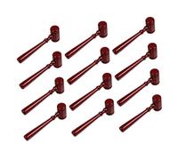 Artibetter 12pièces Mini Marteau De Juge pour Garçon Fille Petit Marteau Bois Jouet De Martelage pour Jeux De Rôle Accessoire De Costume pour Audience Lot de Marteaux De Juge