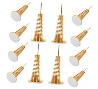 Artibetter 12pièces Socles à Ressort pour Poupées à Tête Mobile Base Adhésive pour Accessoires De Figurines Ressort Flexible pour Jouets Déco Argile Support Compact pour Danseuse De Tableau d