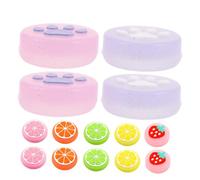 Artibetter 14pièces Capuchons Silicone pour Joystick avec Design De Fruits Et Pattes De Chat Accessoires De Jeu pour Contrôleurs De Console Amélioration du Confort Et du Contrôle