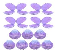 ARTIBETTER 15 pièces Boîte à Bijoux Petite Boîte Coquillage Perlé Multifonction pour Bijoux et Bonbons Coffret Cadeau Élégant pour Mariage Fête Anniversaire Lot