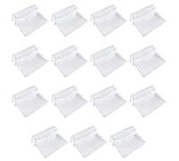 Artibetter 15 Pièces Support de Couvercle D'aquarium, Clips pour Couvercle D'aquarium en Acrylique, Support pour Verre 7 à 8mm, pour Aquarium et Fish Tank, Sûr Poissons, pour Petits Animaux