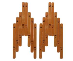 Artibetter 16 Bâtonnets de Divination en Bambou Lisse, Taille Pratique, Accessoires pour Rites Spirituels, Compatibles Jeux de Voyance, Objets Traditionnels Chinois pour Temples