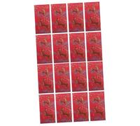ARTIBETTER 16 pièces Enveloppes Rouges Chinoises Décoratives pour An Motifs Bronzés Festifs Pochettes pour Mariage Anniversaire