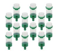 Artibetter 16 Pièces Gobelet d'eau pour Oiseaux Dispositif d'alimentation pour Perroquets Distributeur d'eau Automatique Anti-débordement Plastique 60ml pour Entretien Fréquent de Cage,