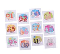 Artibetter 1ensemble Autocollants De Mémorisation Mensuels pour Décorations Photo De Autocollants De Jalons pour pour Nouveaux Parents