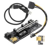 Artibetter 1ensemble Carte Adaptateur Pci-e Câble Pin Riser Gpu pour Mining Facile à Installer Et Haute Performance