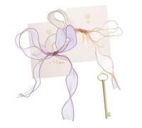 Artibetter 1Ensemble Jeu De Cartes Mariage Délicates Cartes De Serment De Mariage De Discours De Design Élégant Tulle