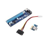 Artibetter 1ensemble Pci-e à Adaptateur De Riser Gpu avec Alimentation Pin Et USB Carte De Conversion pour Mining De Cryptomonnaies Et Connexion De Cartes Graphiques