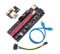 Artibetter 1ensemble Pcie Riser Card pour Gpu Extension avec Alimentation Câble USB Multi Compatible avec Systèmes Stabilité Renforcée avec Condensateurs