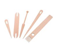 Artibetter 1ensemble Set Accessoires Bois pour Tissage Ensemble De Métiers à Tisser Mini avec Aiguilles De Tissage Navette Bois Et Outils De Fabrication De Tapisserie