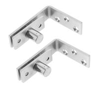 Artibetter 1paire Charnière Acier Inoxydable Avec Design à Rebond Automatique Charnières Pivotantes Invisibles Pour Portes Système à Double Pour Ouverture Installation Facile