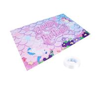 Artibetter 1pièce Bannière Anniversaire Décoratif pour Fête Motif Licorne Accessoire Photo pour