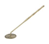 Artibetter 1pièce Presse Encens Cuivre Massif avec Manche Bambou Vintage Outil Professionnel pour Aplatir Cendres Accessoires pour Brûleur Encens et Parfum Ambiance Bouddhiste