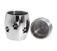 Artibetter 1pièce Urne Funéraire Acier Inoxydable pour Animaux Cendrier de Crémation Résistant Corrosion Boîte de Rangement Cendres Souvenir pour Chats et Chiens Modèle