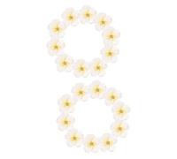 ARTIBETTER 2 Ensembles Accessoires Pour Cheveux Décor Clips Mariage Breloque Fleur Pour Épingle À Cheveux Embellissements De Fleurs 3d Pâte Polymère Blanche 10 Pièces * 2