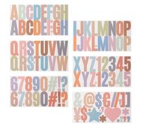 Artibetter 2 Ensembles Autocollants Lettres Autocollants Alphabet en Vinyle Auto-adhésifs, Faciles à Retirer et Portables pour Boîtes aux Lettres et Poubelles Extérieures