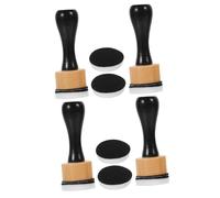 Artibetter 2 Ensembles Brosse éponge Manche en Bois Mini Outil de mélange d'encre Tampon éponge pour la Peinture éponges Fournitures de Peinture Stampers de Tampon pour la