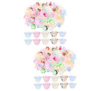 Artibetter 2 Ensembles Décoration Suspendue De Flower Charmes Pour Faire Breloques Pour La Fabrication De Bijoux Rose Breloques Mini Fleurs Charmes De Bijoux 100 Pièces * 2