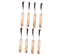 ARTIBETTER 2 Ensembles Marque Pages Naturel Avec Glands Étiquettes Souvenirs De Style Chinois Pour Écoliers Et Amateurs De Lecture 4 Pièces * 2