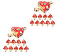 Artibetter 2 Ensembles Pendentif Champignon Mini-champignons Ornements De Champignons Suspendus Charmes De Bracelet Pendentif Fabrication De Bijoux Charmes De Bijoux Alliage 10 Pièces * 2
