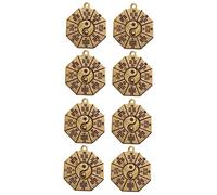 Artibetter 2 Ensembles Pendentifs En Forme De Tableau De Potins Décoration Rétro Breloques Pour La Fabrication De Bracelets Décoration Sur Le Thème De La Culture Chinoise 4 pièces * 2