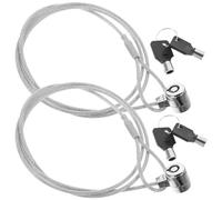 Artibetter 2 Ensembles Verrou de Sécurité pour Ordinateur Portable Lot de Câbles Clé Accessoire pour Protection des Dispositifs Numériques