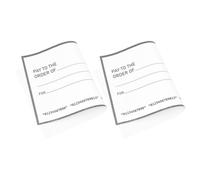 Artibetter 2 Faux Chèques Géants Réutilisables Surface Effaçable à Sec en Papier Couché Blanc, pour Décoration Créative et Fêtes, Lot de 2 Pièces