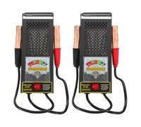 Artibetter 2 instruments de test de batterie pour voitures - Testeur de batterie et d'alternateur automobile - Analyseur de charge universel à cadran pour le test de véhicules