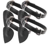 Artibetter 2 Paires de Brides Élastiques Anti-déchaussage pour Talons Hauts, Talonnettes Pratiques en Cuir Microfibre Mat Noir, Maintien Stable sans Lacets, Accessoires Style Style Aléatoire