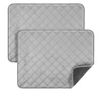 Artibetter 2 pièces Alèse Chien Lavable et Réutilisable Tapis Pipi Imperméable Anti-dérapant pour Chiots et Petits Chiens Surface Douce Courte Haute Absorption pour Dressage Intérieur et