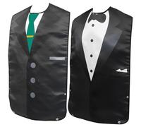 ARTIBETTER 2 pièces Bavoirs pour Adultes Style Costume Protection Imperméable pour Repas et Activités Salissantes Bavoirs Seniors Pratiques et Doux