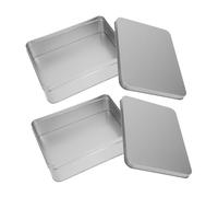 ARTIBETTER 2 Pièces Boîtes de Rangement Rectangulaires Métalliques Grandes Capacités Lot pour Stockage Lettres Cartes et Boîtes de Stockage Durables et Recyclables pour et Décorations