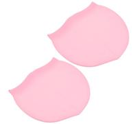 ARTIBETTER 2 Pièces Bonnet de Bain en Silicone Rose pour Fête, Adapté aux Cheveux Longs, Protection des Oreilles, Performance Hydrodynamique et Confort sans Pression pour Femmes et Hommes