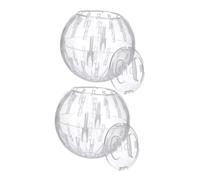 Artibetter 2 pièces Boule Exercice Silencieuse pour Hamster Mini Ball pour Petits Animaux Interactif Portable pour Gerbilles et Hamsters Nains Lot