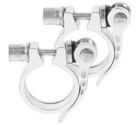 Artibetter 2 Pièces Collier Alliage Dégagement Rapide de 35mm en Selle | Aluminium, Réglage sans Outil, Installation Facile, pour Cyclisme et Vélo à Pignon Fixe, Blanc Couleur Aléatoire