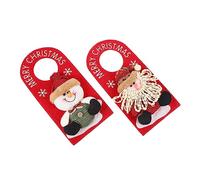 Artibetter 2 Pièces De Noël Tissu Porte Suspendus Décor De Noël Décorations De Noël Arbre De Noël Décorations Accroche-Porte De Noël Accroche-Porte De Noël Cintres Décoratifs Porte De Noël