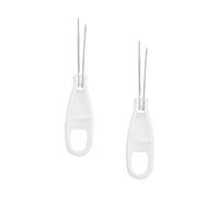 Artibetter 2 Pièces Dispositif D'assistance aux Boutons Crochet à Boutons Main Acrylique et Acier Blanc, Aide à L'habillage, Opération Main, pour Changer de Vêtements, Maman et Papa