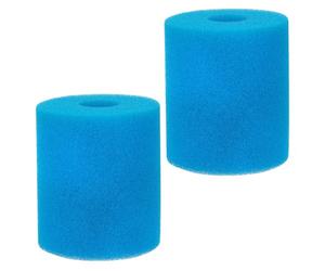 Artibetter 2 pièces Éponge Filtrante Réutilisable pour Piscine et Spa Mousse de Remplacement Anti-bouchage Compatible Pompe de Filtration Nettoyage des Débris Lot