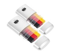 ARTIBETTER 2 Pièces Fans applaudissant maquillage pour les matchs de football parure de visage maquillage de drapeau de fan peinture de visage de drapeau national aquarelle