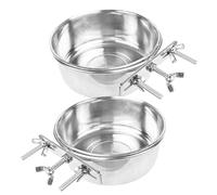 ARTIBETTER 2 pièces Gamelle Suspendue Acier Inoxydable pour Chien et Chat Bol Alimentaire Facile à Nettoyer Installation sans Outil pour Chiots et Animaux Domestiques