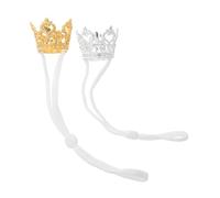 Artibetter 2 Pièces Hamster Crown Toy Accessory Royal Tiara for Small Pets Soft Comfortable Fancy Dress Headpiece for Hamsters Rabbits Guinea Pigs Birthday Celebration Prop