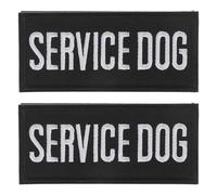 Artibetter 2 Pièces Harnais pour Chien de Service avec Patch Brodé Polyester Confortable et Résistant Ajustable pour Petits à Grands Chiens pour Promenade Entraînement et Voyage Design