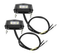Artibetter 2 Pièces Lampe LED de Plaque D’immatriculation Moto | Plaque, Visibilité Nocturne Améliorée, Remorque et Camping-car, Installation Facile, Format Compact