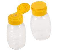 ARTIBETTER 2 pièces Lot de Bouteilles Presse-miel Anti-fuite Flacons Verseurs Réutilisables pour Moutarde Ketchup et Sauces Condimentaires Réutilisable