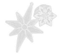 ARTIBETTER 2 Pièces Moule Silicone Flocon pour Décoration de Noël Flexible et Réutilisable Moule DIY pour Ornements Hiver et Décoration de Table