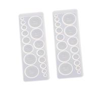 ARTIBETTER 2 Pièces Moule Silicone pour Bijoux Ronds Moule Créatif pour Résine Époxy Du Diy Antiadhésif et Durable pour Artisanat Personnalisé