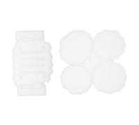 ARTIBETTER 2 Pièces Moule Silicone pour Dessous Support Diy Cavités Irrégulières Outil Manuel pour Artisanat Créatif Facile à Utiliser et Nettoyer